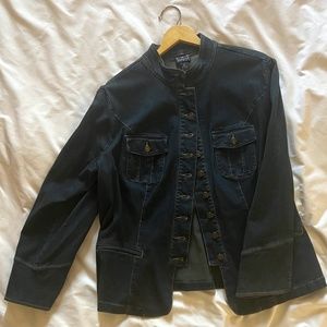 INC Jean Jacket w/Mandarin Collar - In GREAT Condition!!! (Plus Size)
